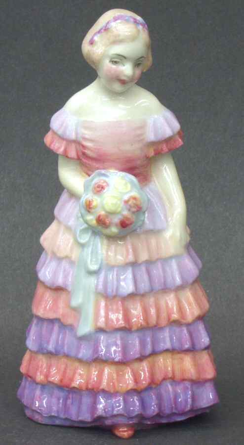 Miniature Figurines Bridesmaid - No Box by Royal Doulton-1
