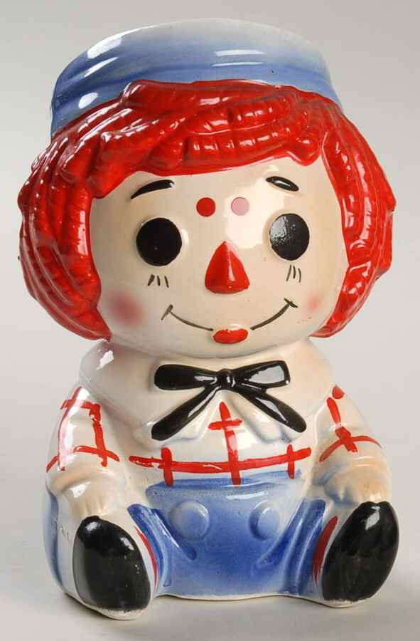 Rubens Miscellaneous Head Vase Raggety Andy Red/Wht/Blue - No Box by Rubens Originals-1