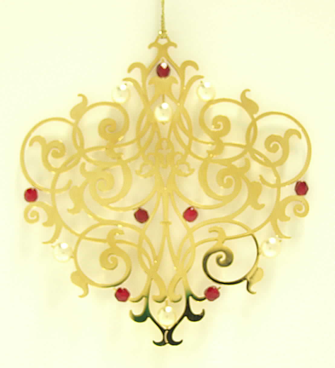 Reed & Barton Christmas Ornament Pearls & Beads-Goldplated - No Box by Reed & Barton-1