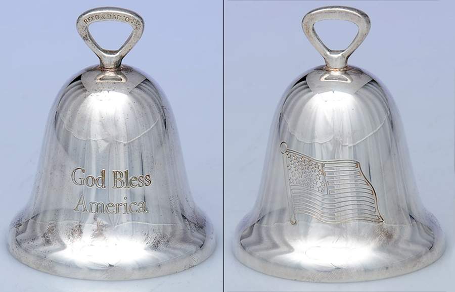 Reed & Barton Christmas Ornament God Bless America - Boxed by Reed & Barton-1
