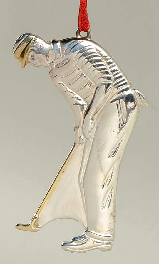 Reed & Barton Christmas Ornament Male Golfer-Putting - No Box by Reed & Barton-1