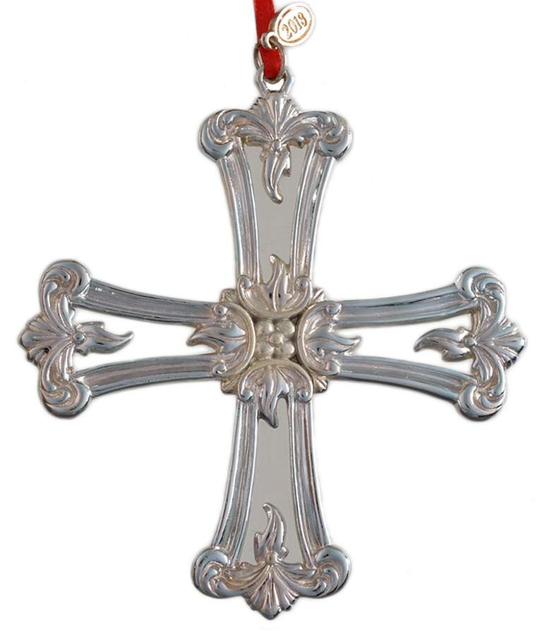 Reed & Barton Christmas Ornament Classic Cross-Silverplate - No Box by Reed & Barton-1