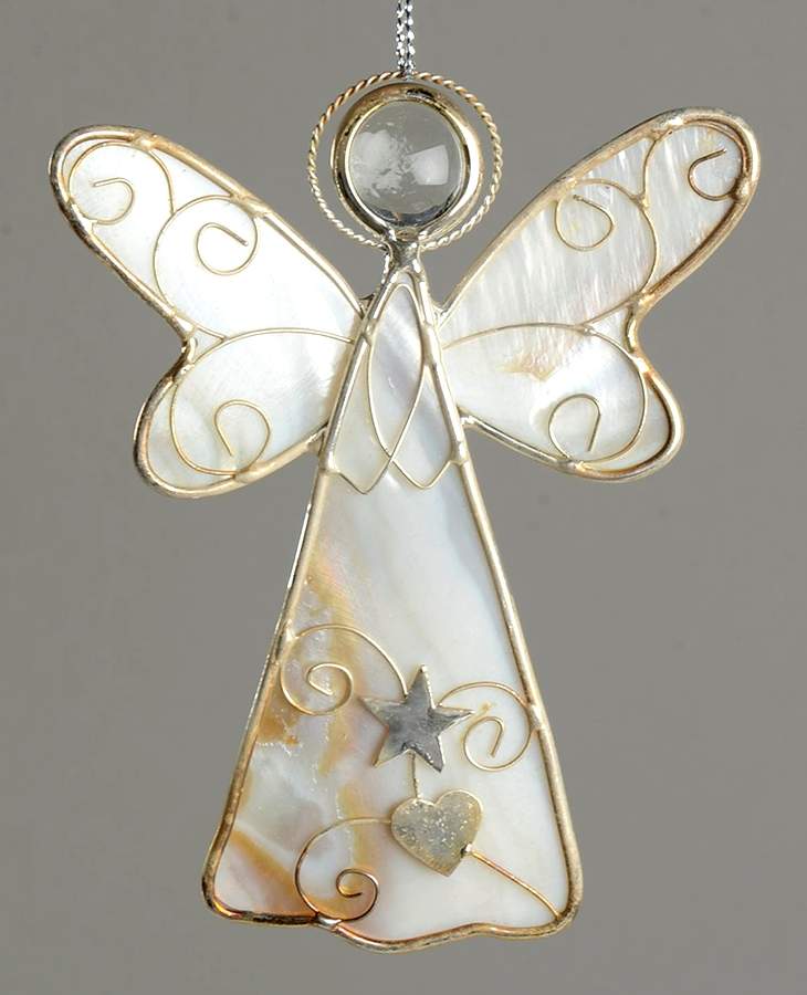 Reed & Barton Christmas Ornament Angel-White  - Boxed by Reed & Barton-1