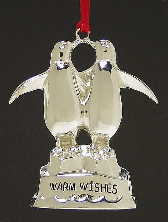 Reed & Barton Christmas Ornament Penguins Warm Wishes Ornament - Boxed by Reed & Barton-1