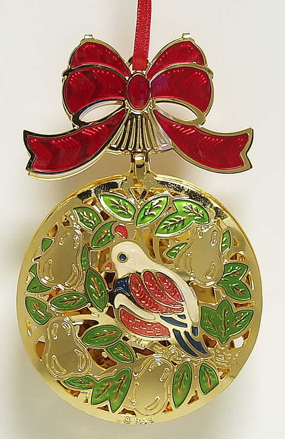 Reed & Barton Christmas Ornament Partridge In A Pear Tree - Boxed by Reed & Barton-1