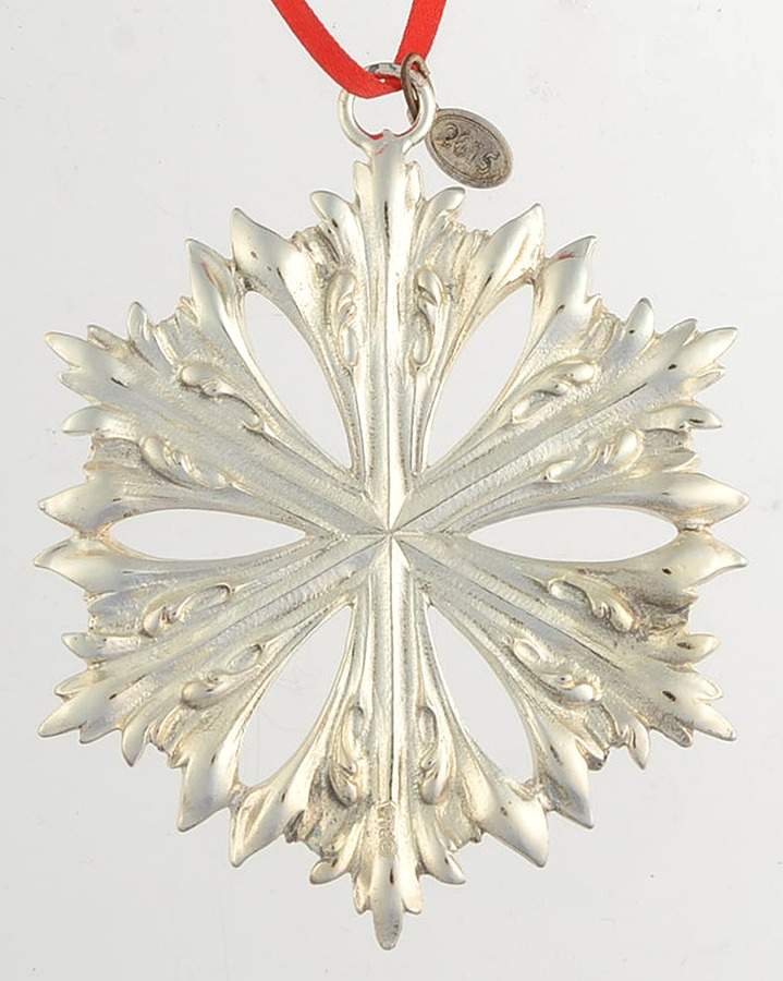 Reed & Barton Christmas Ornament Snowflake-Silverplate - No Box by Reed & Barton-1