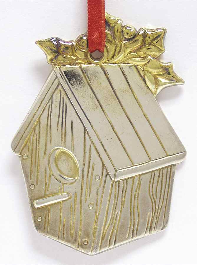 Reed & Barton Christmas Ornament Bird House - No Box by Reed & Barton-1
