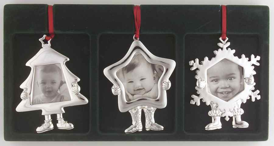 Reed & Barton Christmas Ornament Christmas Pageant-Frame Ornaments-Set 3 - No Box by Reed & Barton-1