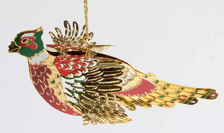 Reed & Barton Christmas Ornament Pheasant - No Box by Reed & Barton-1