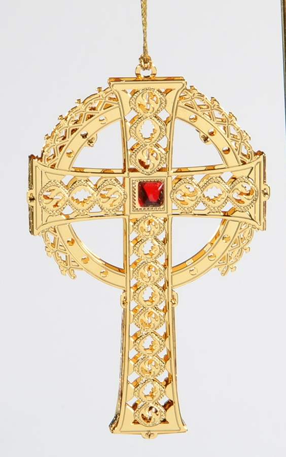 Reed & Barton Christmas Ornament Vladmir Cross-Goldplated - Boxed by Reed & Barton-1