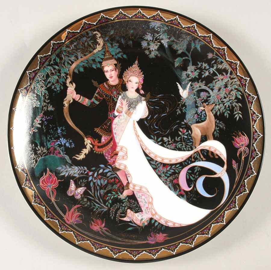 Love Story of Siam The Magic Bow - No Box by Royal Porcelain-1
