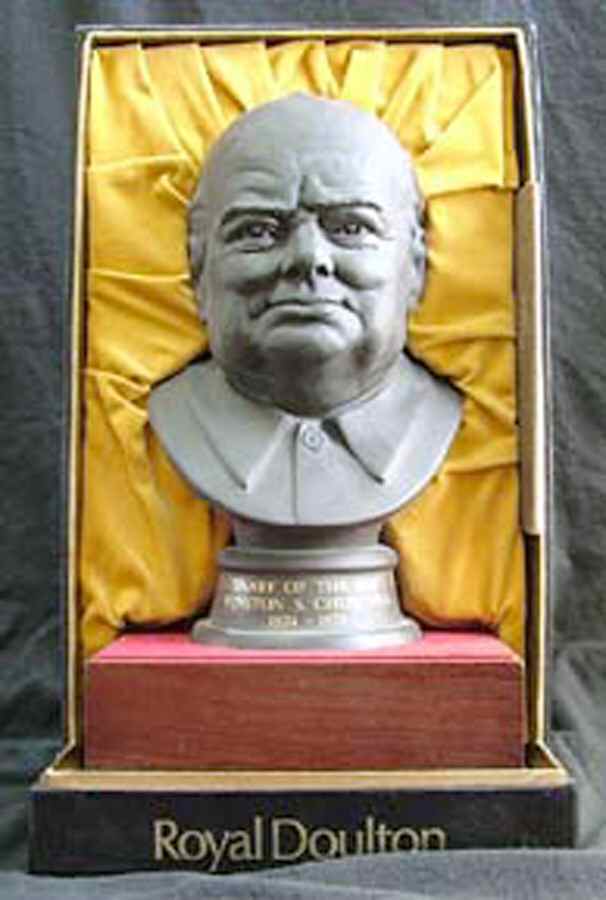 Royalty Bust Winston Churchill - No Box by Royal Doulton-1
