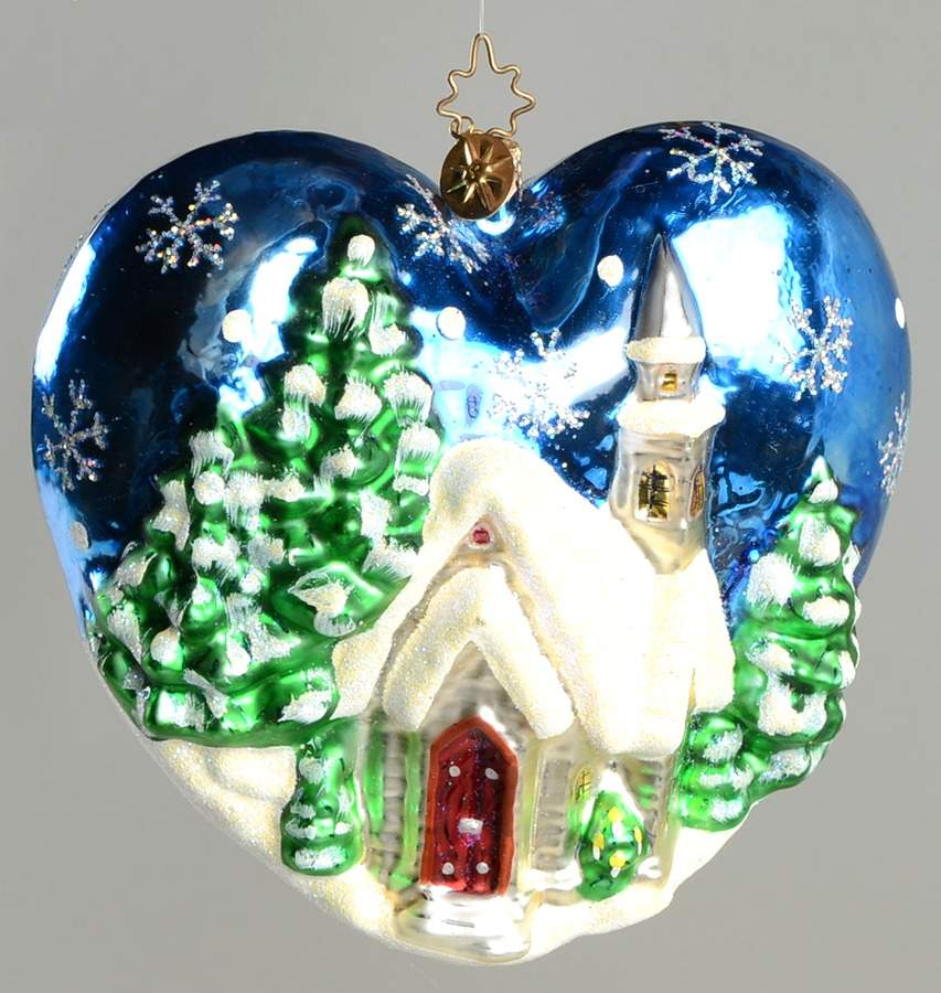 Buildings & Churches Blessings And Love - No Box by Christopher Radko-1