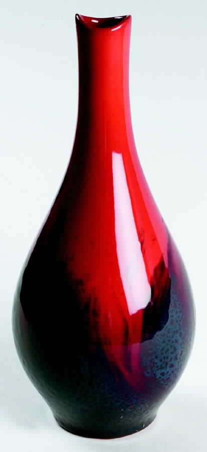 Flambe - Veined Vase-Veined - No Box by Royal Doulton-1