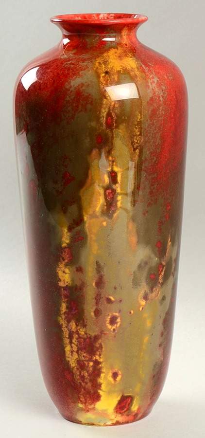 Flambe - Veined Vase - Veined - No Box by Royal Doulton-1