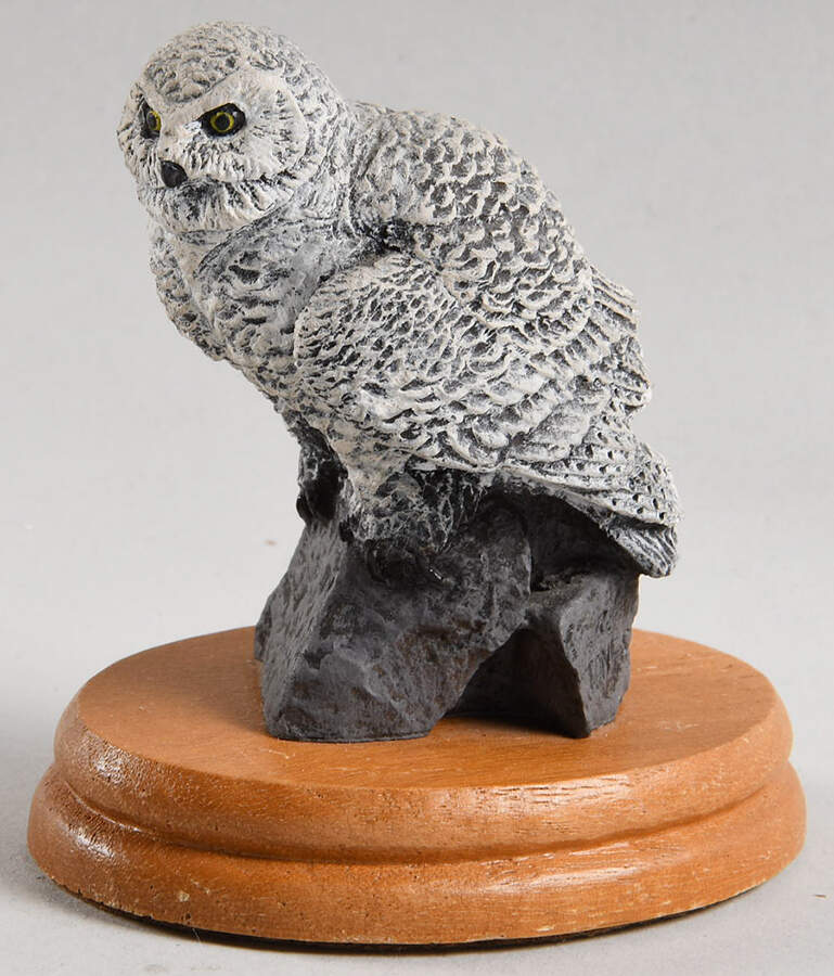 Bronze Menagerie-Americana Snowy Owl - No Box by Royal Doulton-1