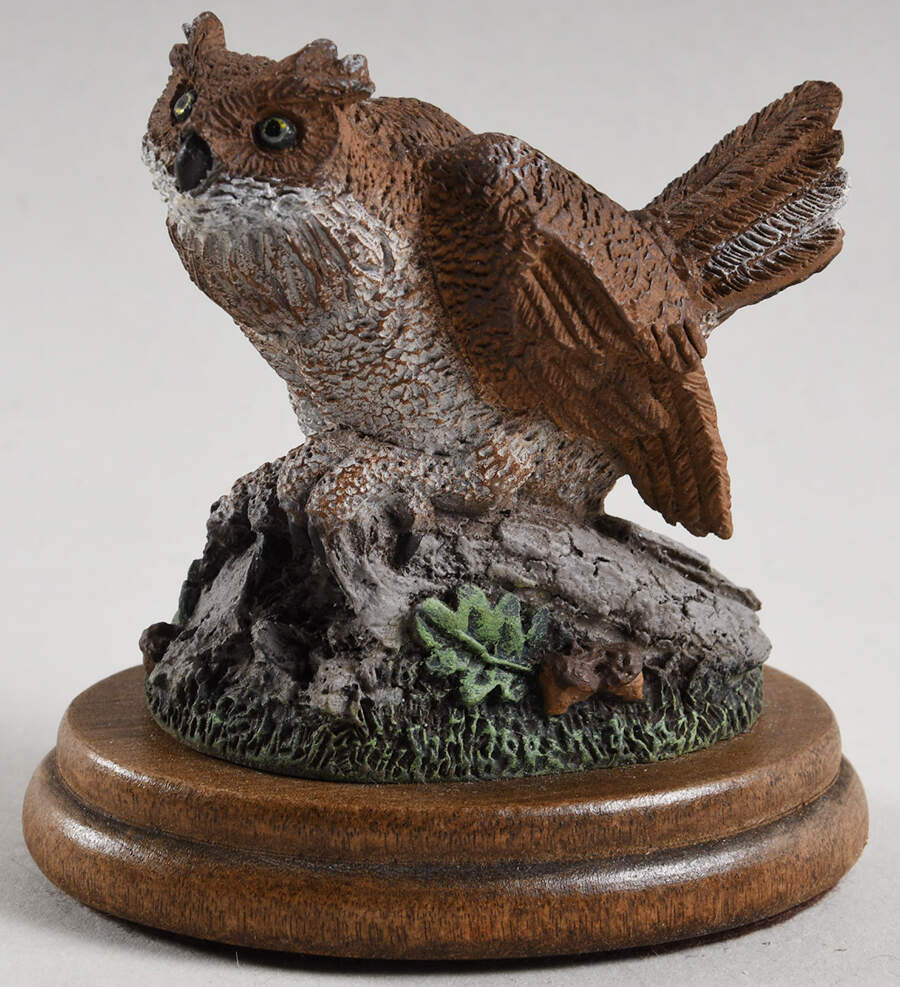 Bronze Menagerie-Americana Great Horned Owl - Boxed by Royal Doulton-1