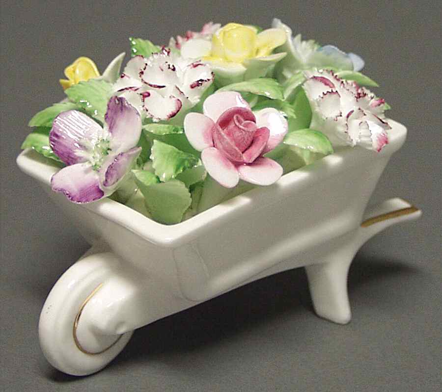 Florals Floral Wheelbarrow-Gold Trim - Boxed by Royal Doulton-1