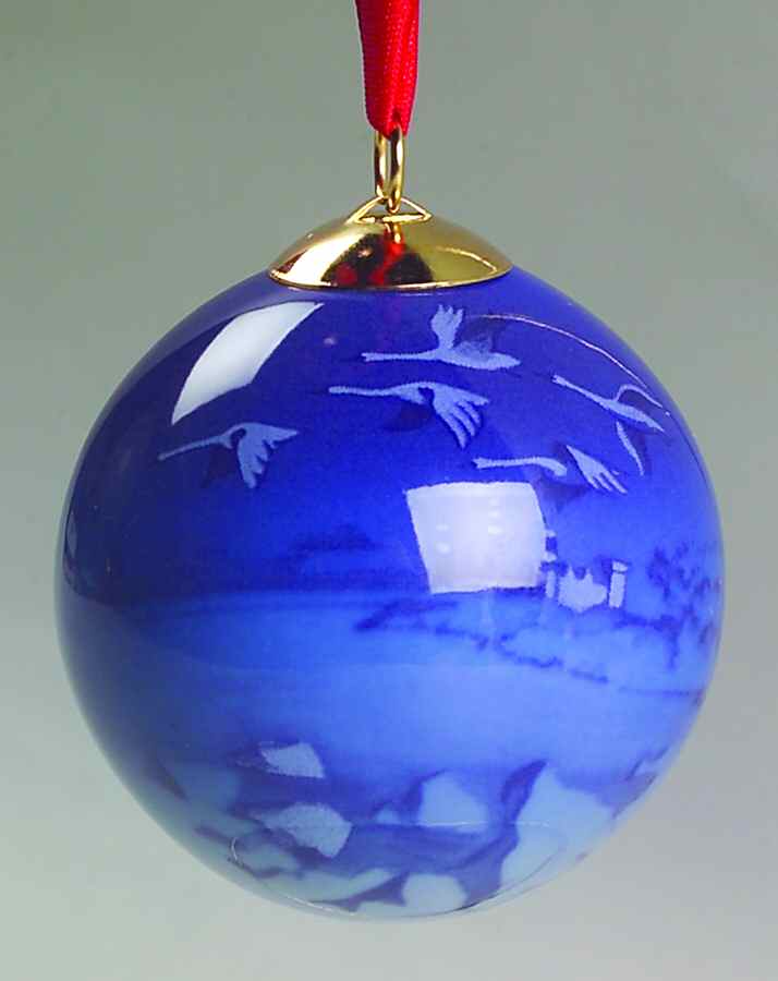 Christmas Ball Ornament Krongorg Castle - Boxed by Royal Copenhagen-1