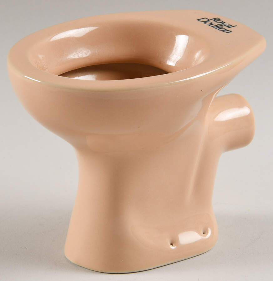 Royal Doulton Giftware Miniature Toilet-Salesman Sample - No Box by Royal Doulton-1