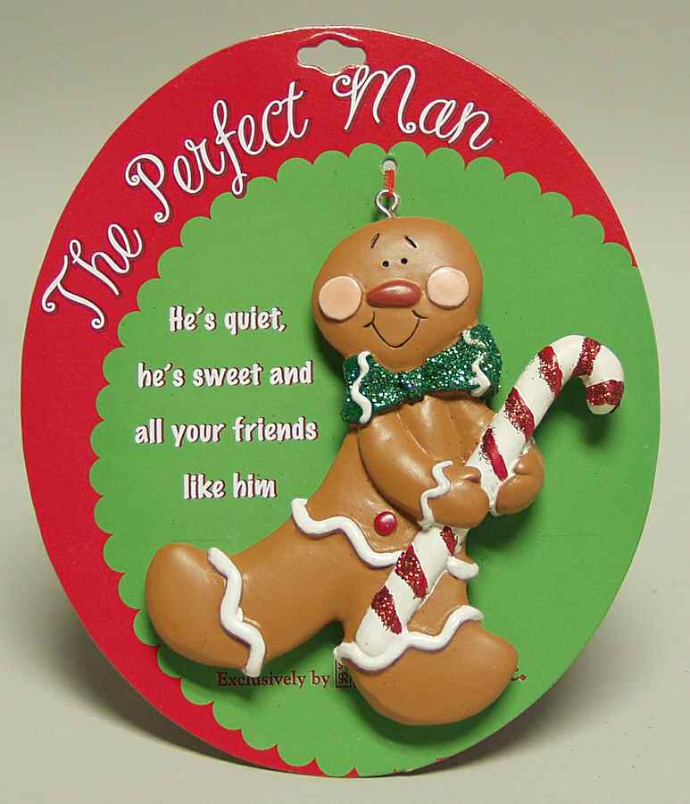 Roman Christmas Ornaments Perfect Man-Gingerbread - No Box by Roman-1