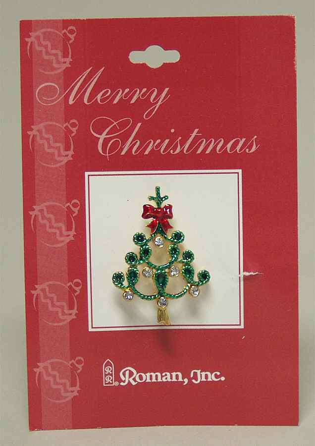 Roman Christmas Jewelry Tree Pin-Roped - No Box by Roman-1