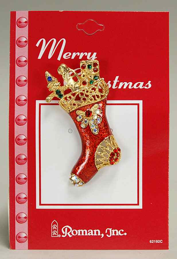Roman Christmas Jewelry Stocking-Pierced - No Box by Roman-1
