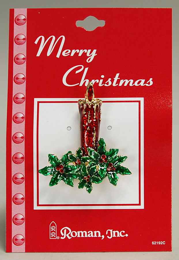 Roman Christmas Jewelry Candle Pin - No Box by Roman-1