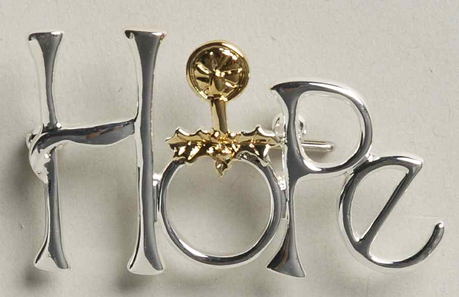 Roman Christmas Jewelry Hope Pin - No Box by Roman-1