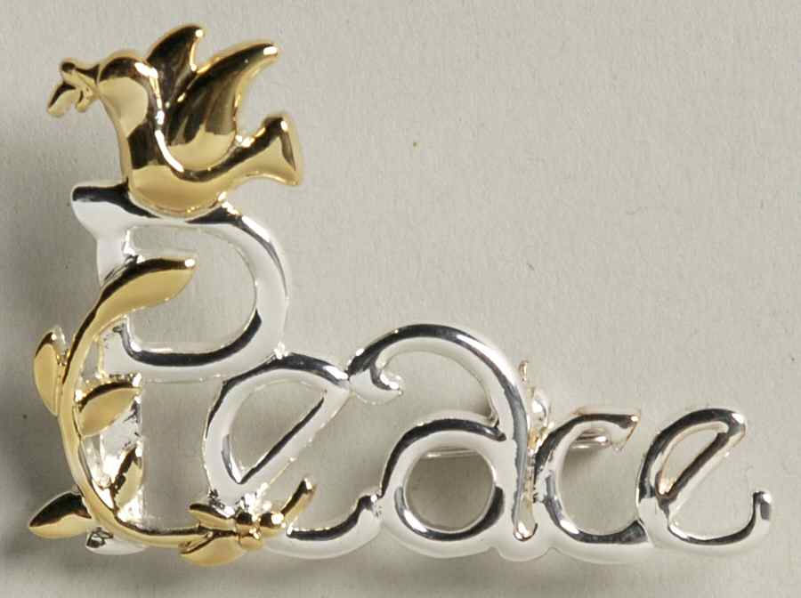 Roman Christmas Jewelry Peace Pin - No Box by Roman-1