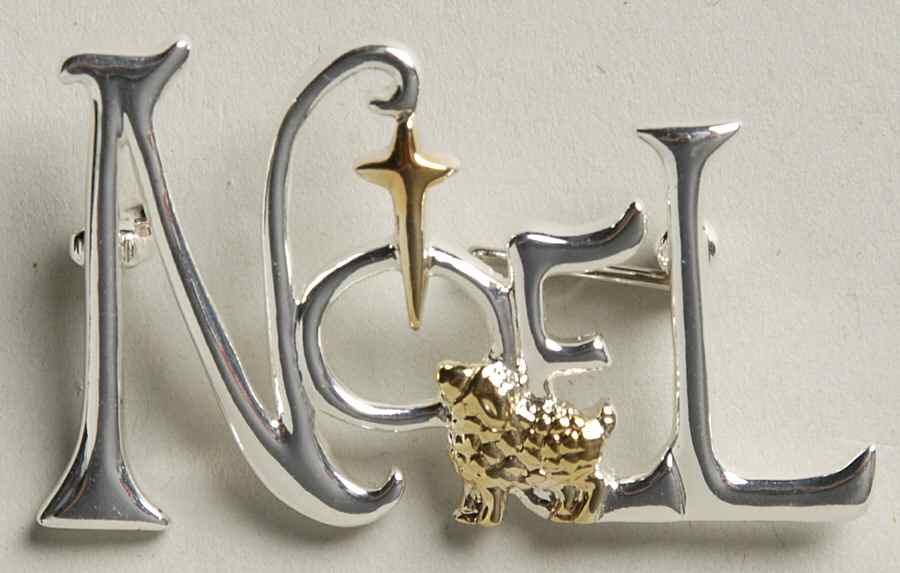 Roman Christmas Jewelry Noel Pin - No Box by Roman-1