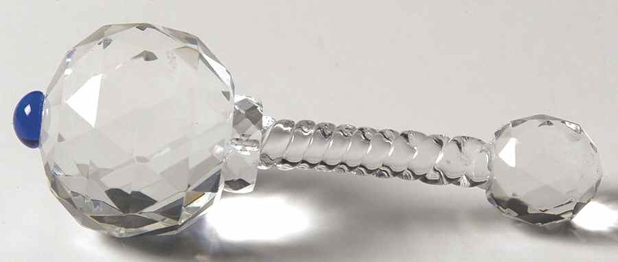 Crystalle Figurines & Giftware Baby Rattle Blue - No Box by Roman-1