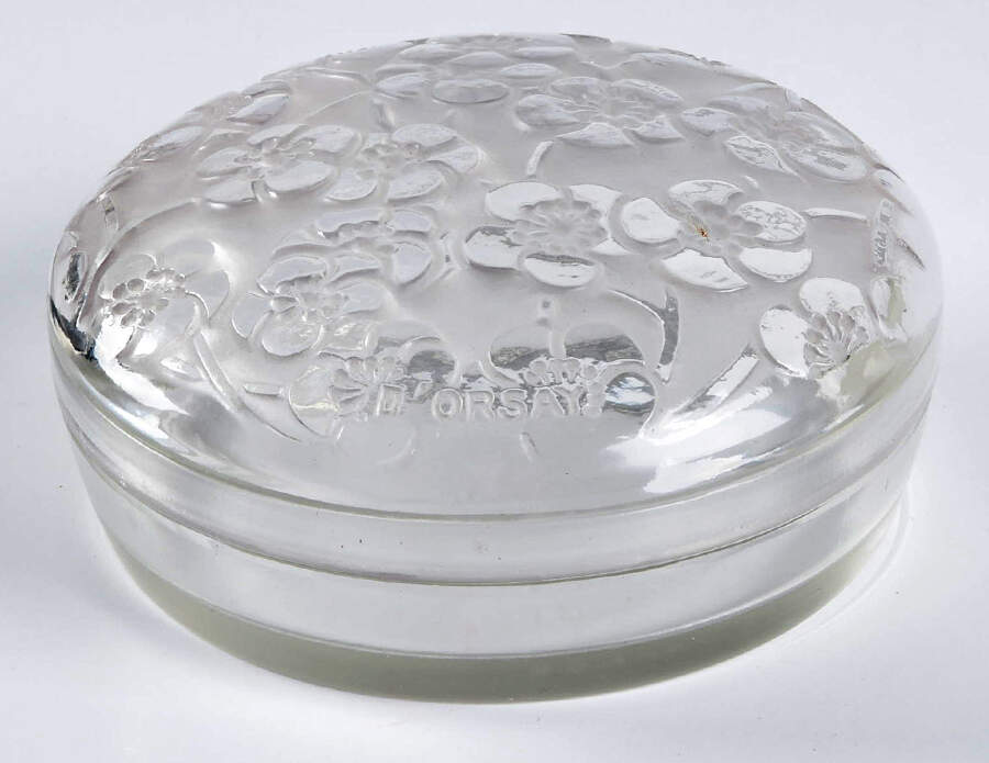 Boxes D'Orsay Powder Box & Lid by Rene Lalique-1