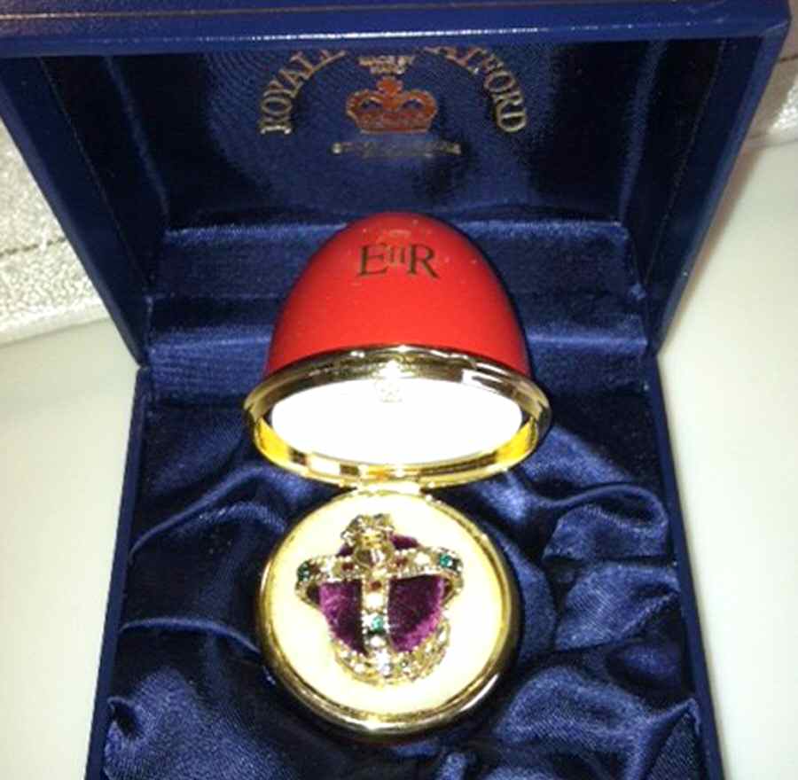 Royale Stratford Royalty Giftware Elizabeth Ii Commemorative-Egg Box - No Box by Royale Stratford-1