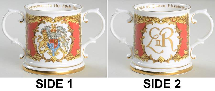 Royale Stratford Royalty Giftware Elizabeth Ii 50th Anniv Loving Cup - No Box by Royale Stratford-1