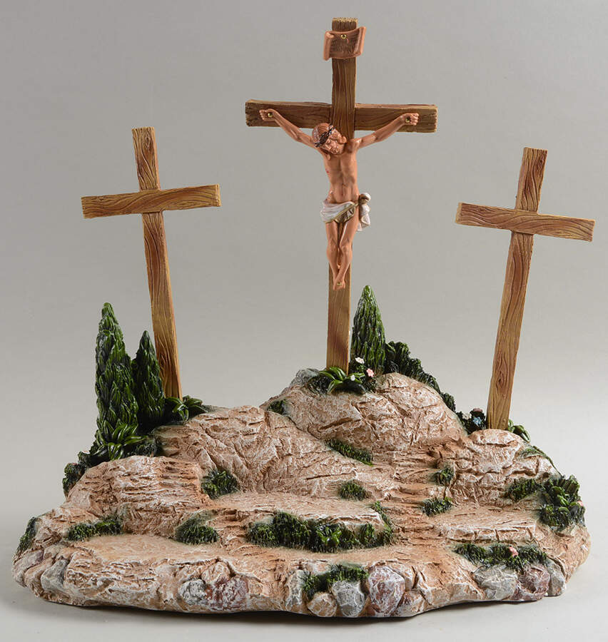 Fontanini Life of Christ Crucifixion Scene - 4pc Set - Boxed by Roman-1