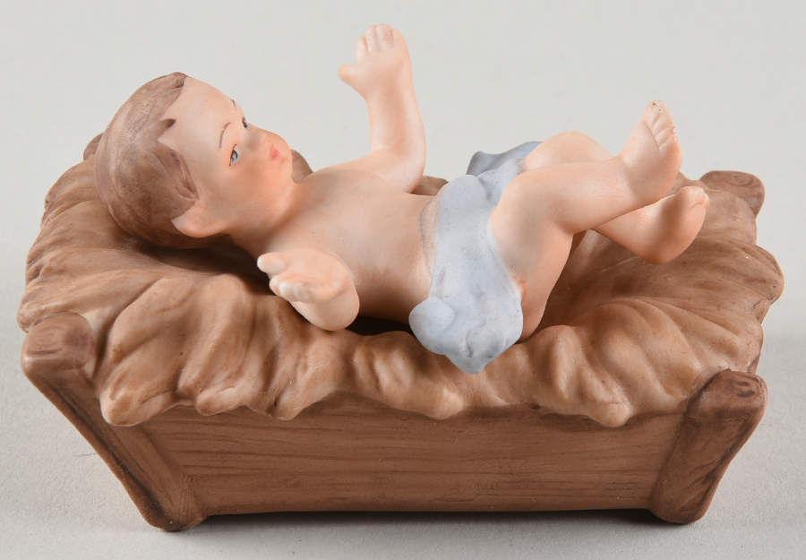 Holiday Traditions Classic Nativity Jesus In Manger-Set Of 2 - No Box by Royal Doulton-1