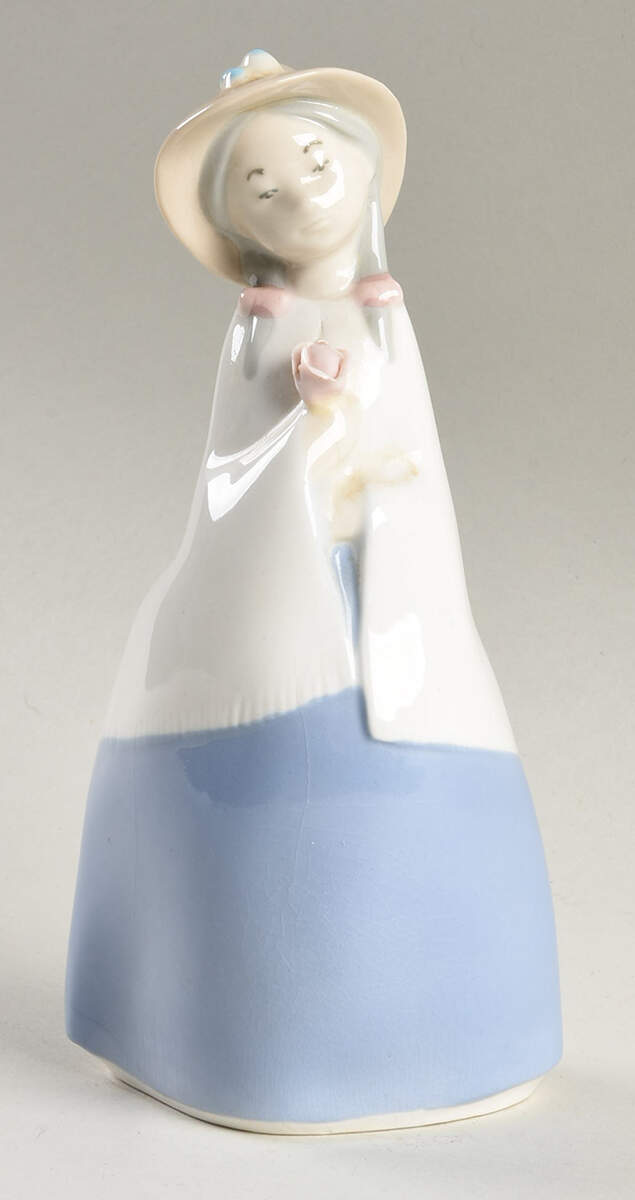 Rex Porcelain Figurine Girl Holding Flower-Gloss - No Box by Rex Porcelain-1