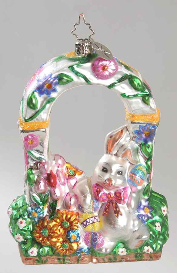 Rabbits & Bunnies Spring Garden Gate - No Box by Christopher Radko-1