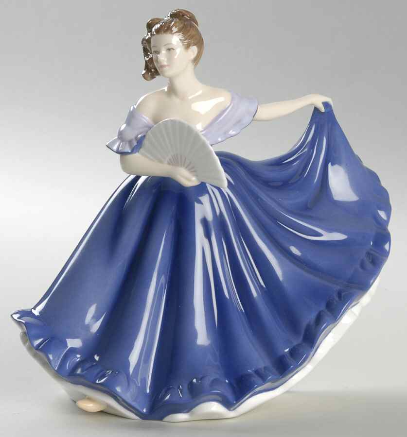 Pretty Ladies Petites Elaine - Blue - Boxed by Royal Doulton-1