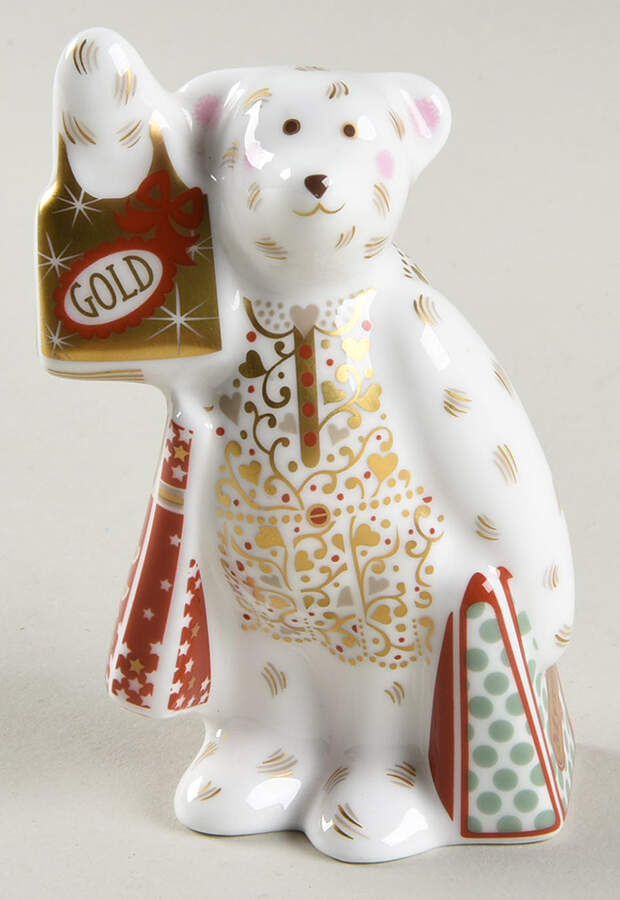 Miniature Bear Collection Shopper Bear-Frankincense - Boxed by Royal Crown Derby-1