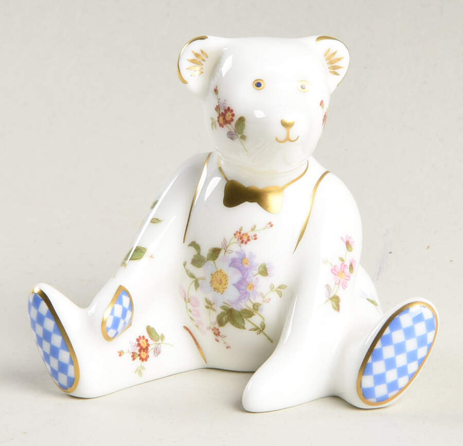 Miniature Bear Collection Boy Posie Mini Bear - Boxed by Royal Crown Derby-1