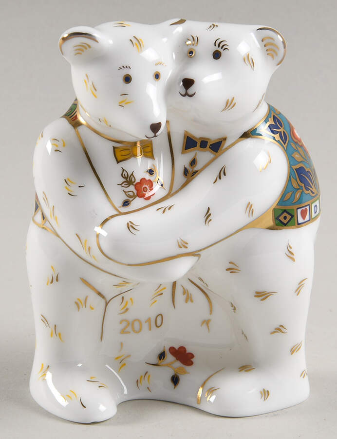 Miniature Bear Collection Dave & Nick Coalition Bears - No Box by Royal Crown Derby-1