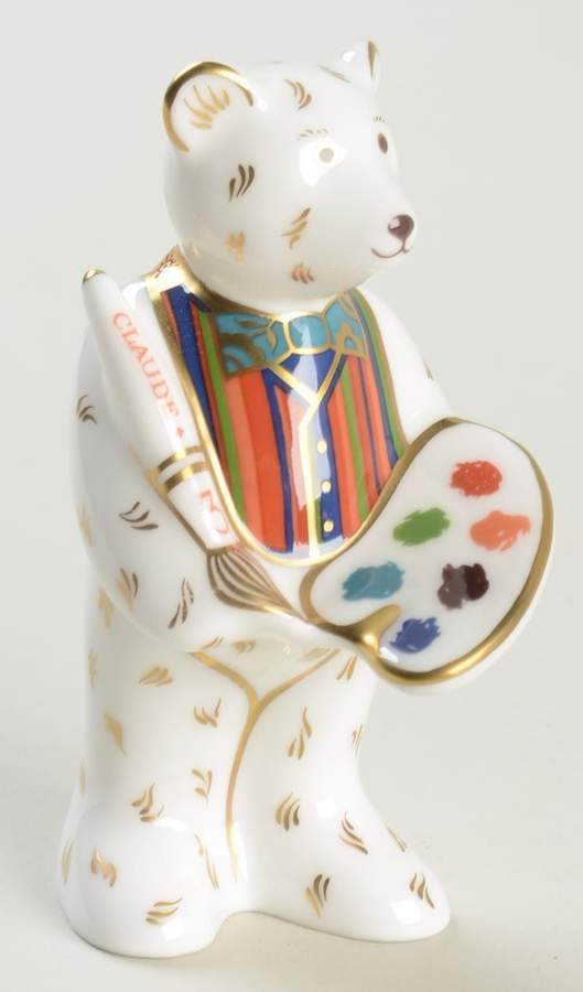 Miniature Bear Collection Artist Claude - Boxed by Royal Crown Derby-1