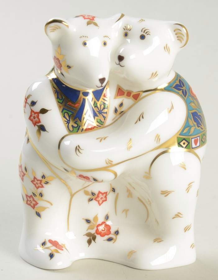 Miniature Bear Collection Bear Hug - Boxed by Royal Crown Derby-1