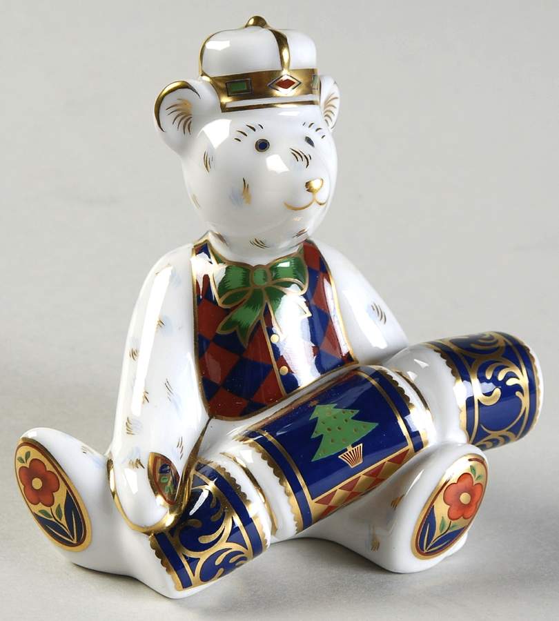 Miniature Bear Collection Christmas Teddy Bear - Boxed by Royal Crown Derby-1