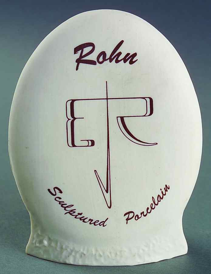 Advertising Signs Oval, Brown On Cream, Textured Back - Advertising Signs by Edward J Rohn-1