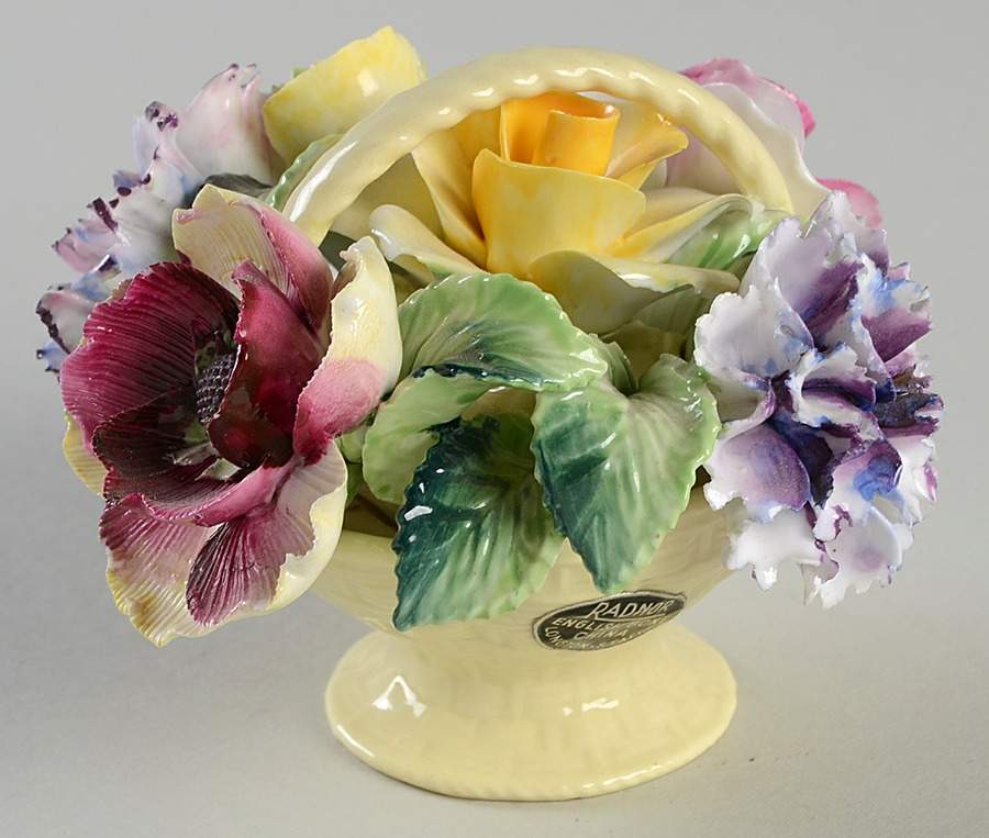 Radnor Figurine Flower Basket - No Box by Radnor England-1