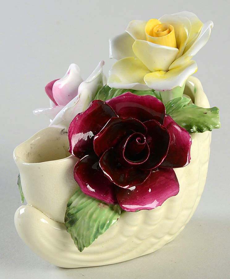Radnor Figurine Rose Candleholders-Pair - No Box by Radnor England-1