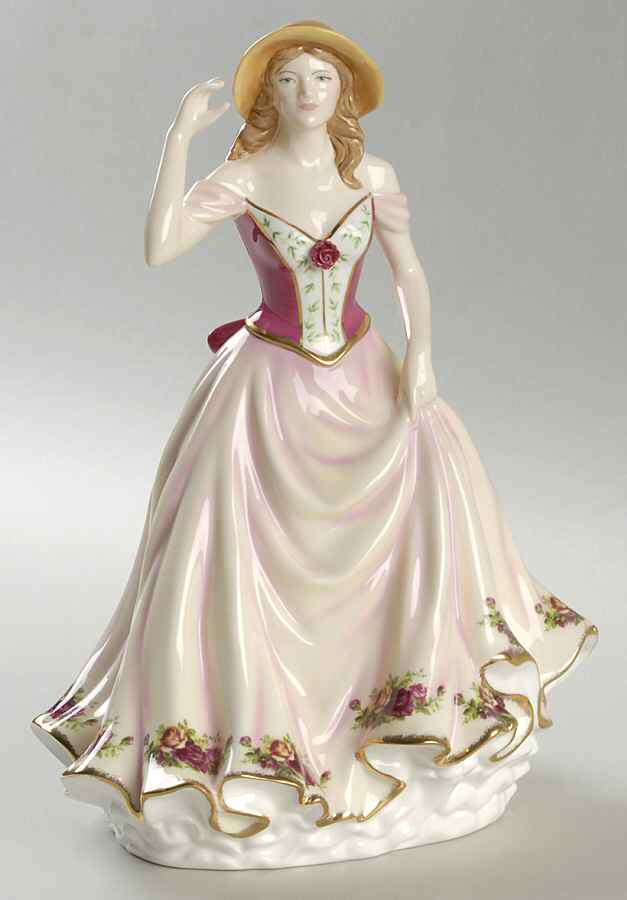 Figurines of the Year Old Country Rose-2009 - No Box by Royal Albert-1